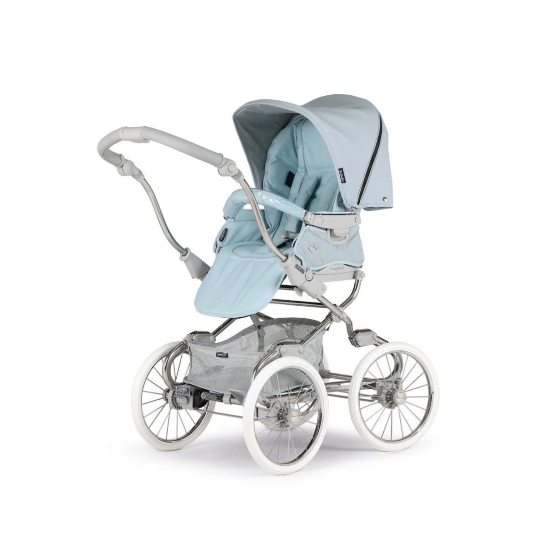 TRIO Stylo Class+ Azul, Carrinho + Alcofa Maxibob LA3 + Babycoque Easymaxi Reclinável XL-I, Specials collection SP363, Chassis Cromado