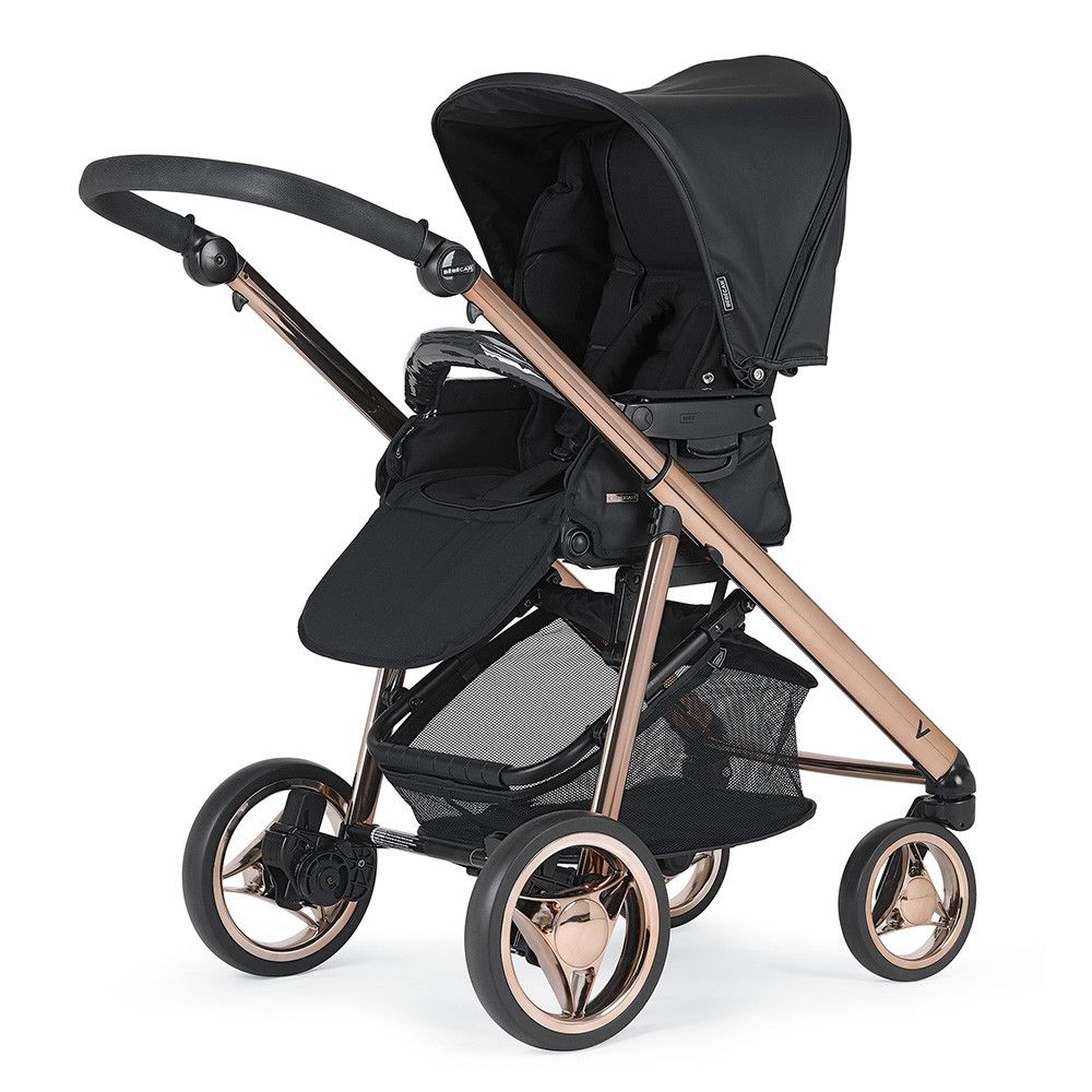 Carrinho de Bebé TRIO V-PACK, Specials collection KP056, Chassis Fumé Rosa – Preto