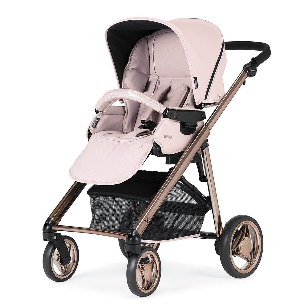 Carrinho de Bebé TRIO V-PACK, Specials collection KP057, Chassis Fumé Rosa – Preto