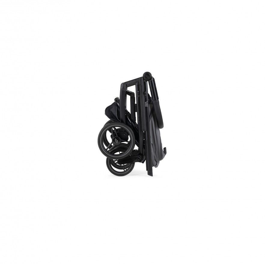 Carrinho de Bébé Duo Wei com Chassis Preto Mate + Babycoque Easymaxi XL-i, I-SIZE, KO330 Preto