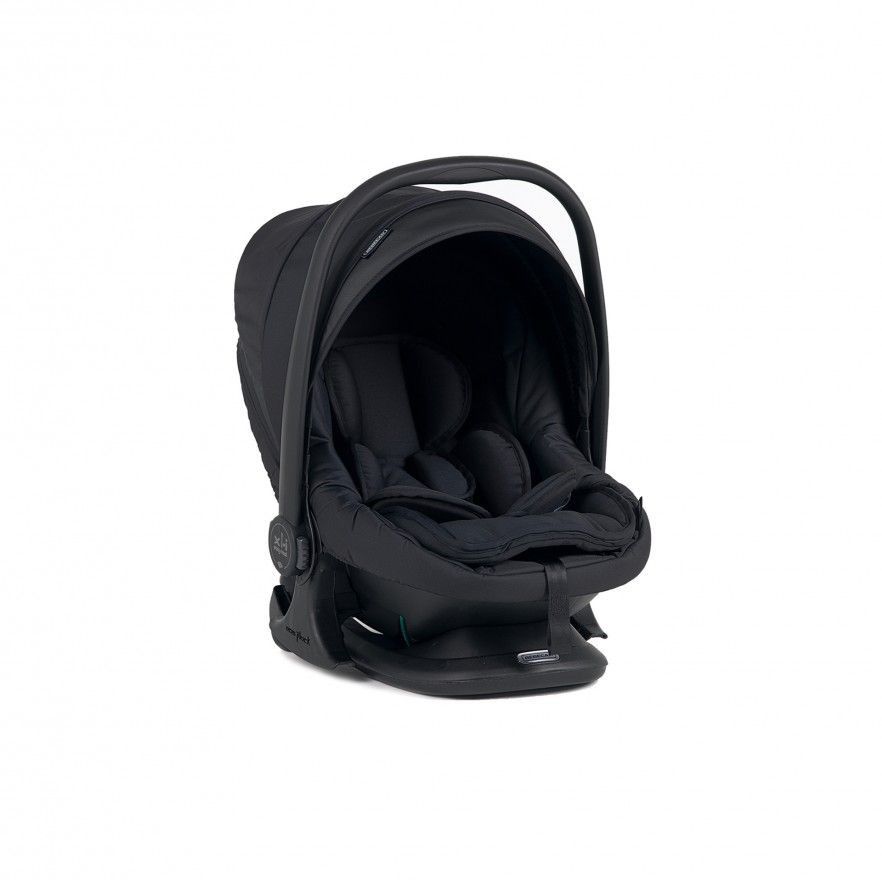 Carrinho de Bébé Duo Wei com Chassis Preto Mate + Babycoque Easymaxi XL-i, I-SIZE, KO330 Preto