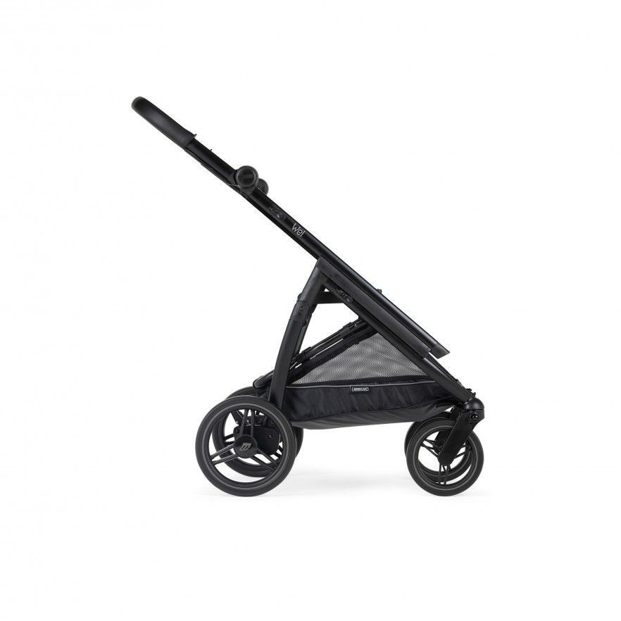 Carrinho de Bébé Duo Wei com Chassis Preto Mate + Babycoque Easymaxi XL-i, I-SIZE, KO333 Azul