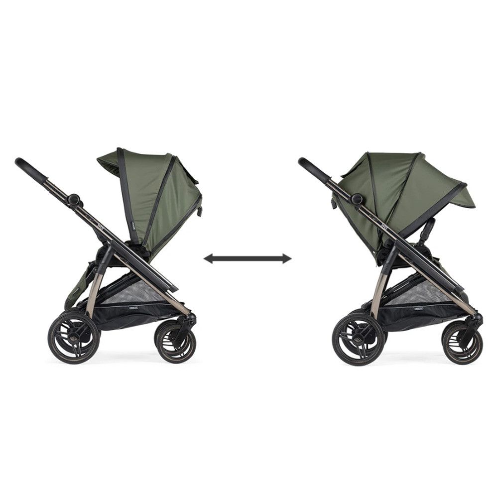 Carrinho de Bébé Duo Wei com Chassis Fumé + Babycoque Easymaxi XL-i, I-SIZE, KO334 Verde