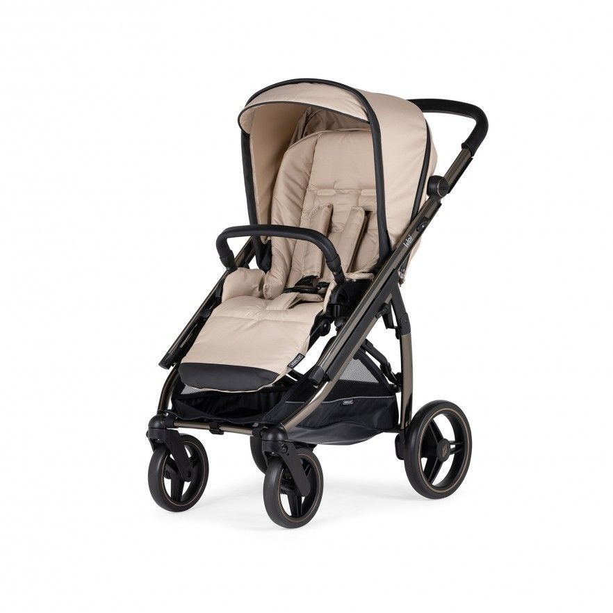 Carrinho de Bébé Duo Wei com Chassis Fumé + Babycoque Easymaxi XL-i, I-SIZE, KO335 Bege