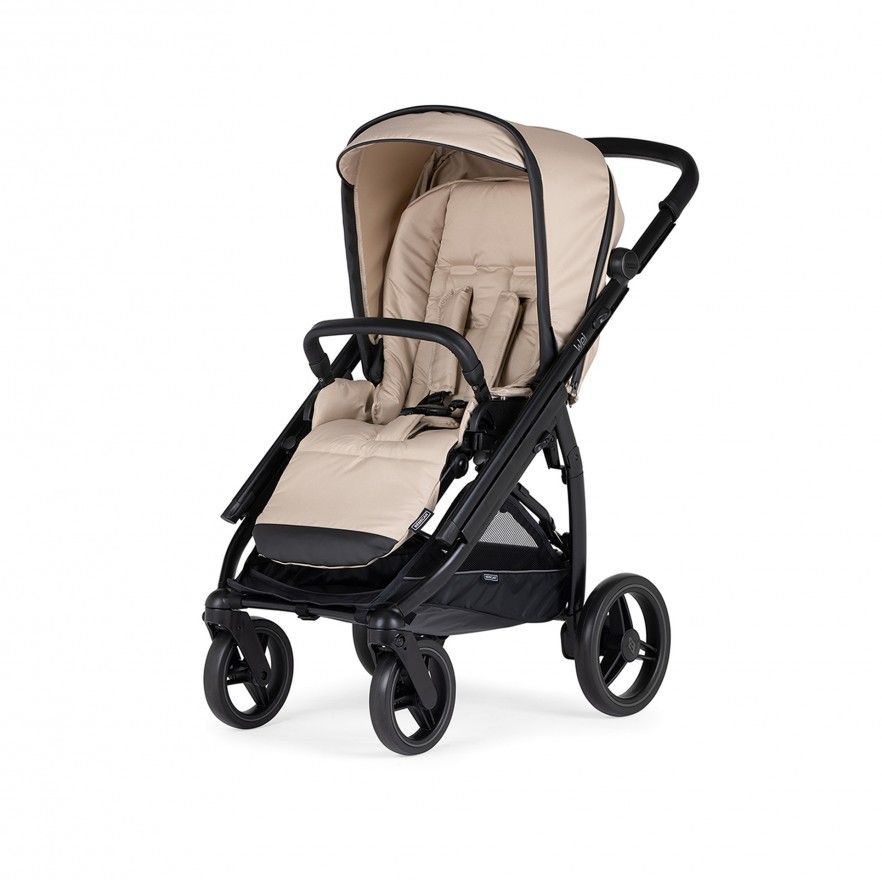 Carrinho de Bébé Duo Wei com Chassis Preto Mate + Babycoque Easymaxi XL-i, I-SIZE, KO335 Bege