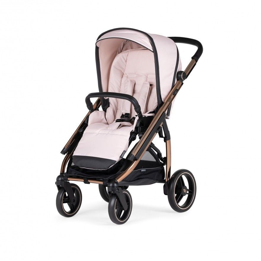 Carrinho de Bébé Duo Wei com Chassis Rosegold + Babycoque Easymaxi XL-i, I-SIZE, KO339 Rosa