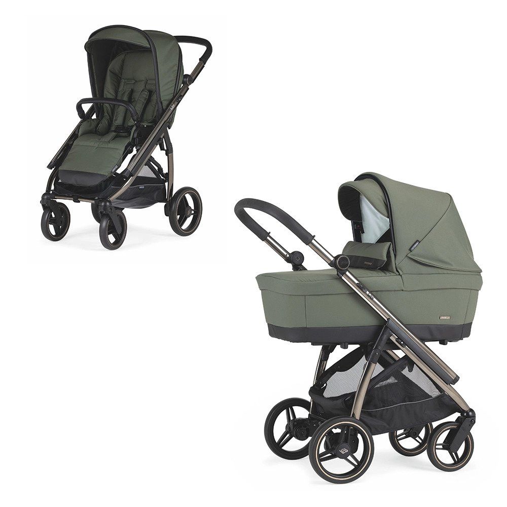 Trio Wei, Carrinho + Alcofa PLW + Babycoque Reclinável Easymaxi XL-i, Chassis Fumé KO334 Bébécar
