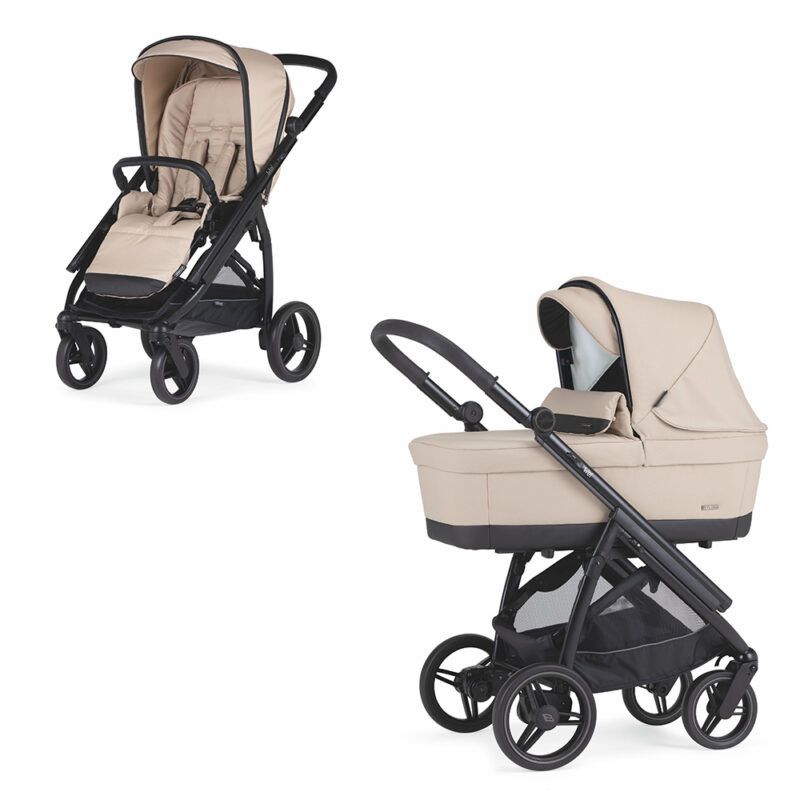 Trio Wei, Carrinho + Alcofa PLW + Babycoque Reclinável Easymaxi XL-i, Chassis Preto Mate KO335 Bébécar