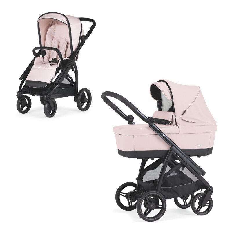 Trio Wei, Carrinho + Alcofa PLW + Babycoque Reclinável Easymaxi XL-i, Chassis Preto Mate KO339 Bébécar